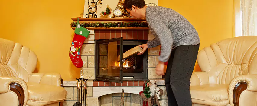 Rusted Metal Fireplace Restoration in Old South, Ontario